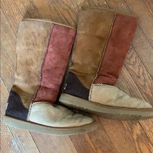 Multi Colored high Ugg boots